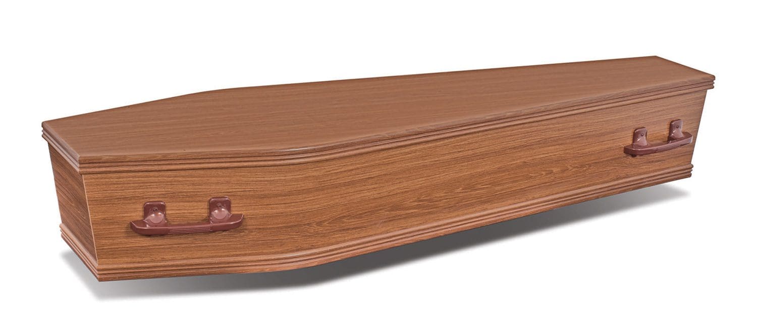 teak coffin