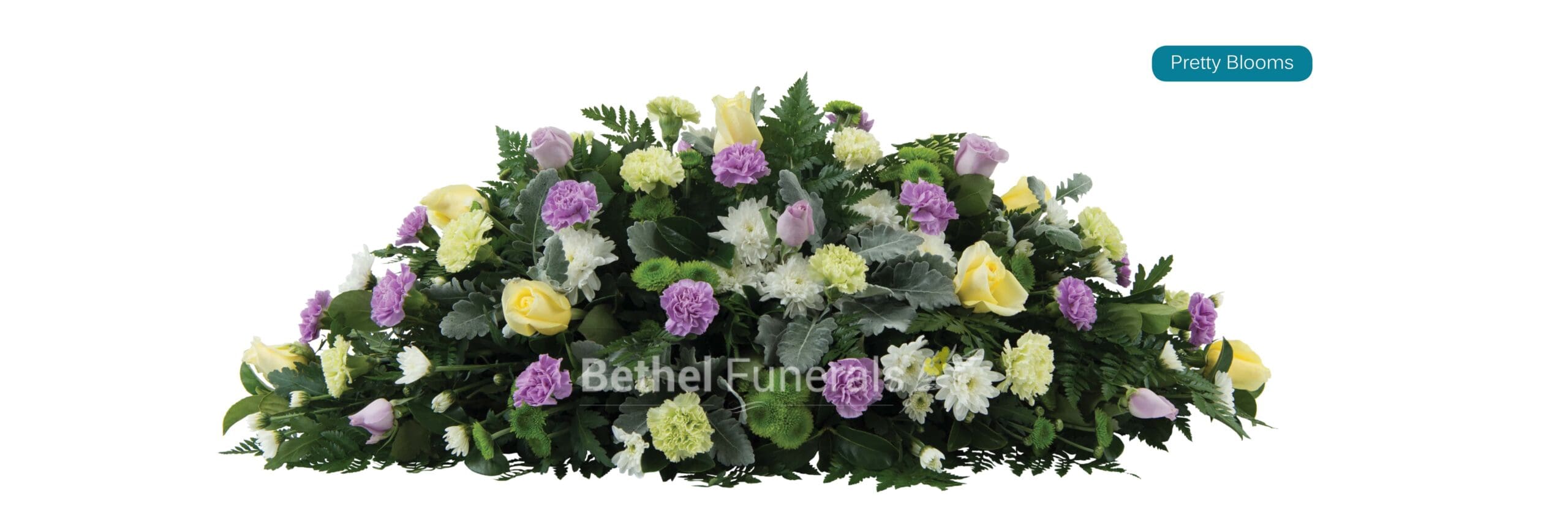 Pretty blooms funeral flowers