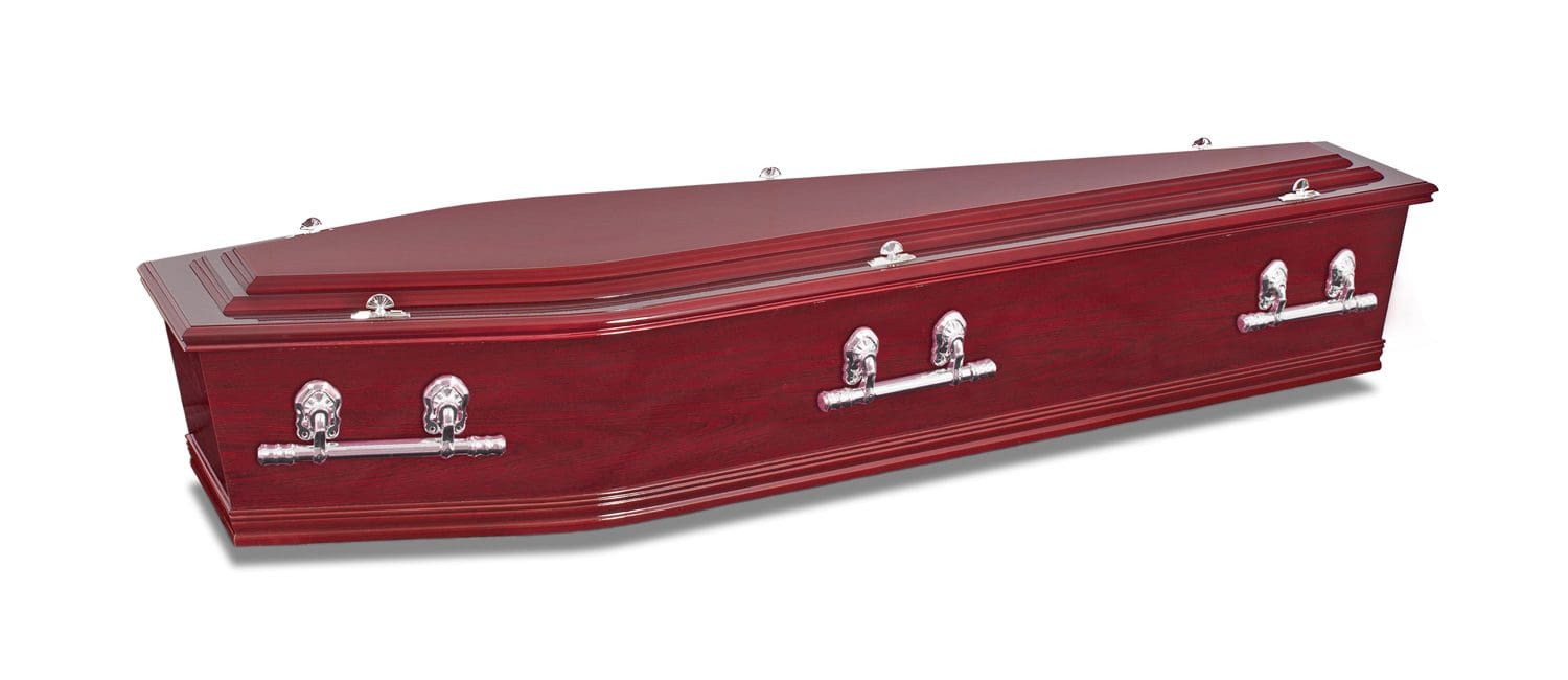 rosewood gloss coffin