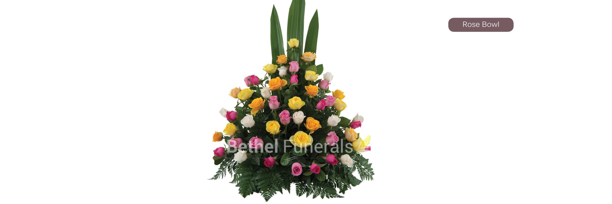 Rose Bowl funeral flowers