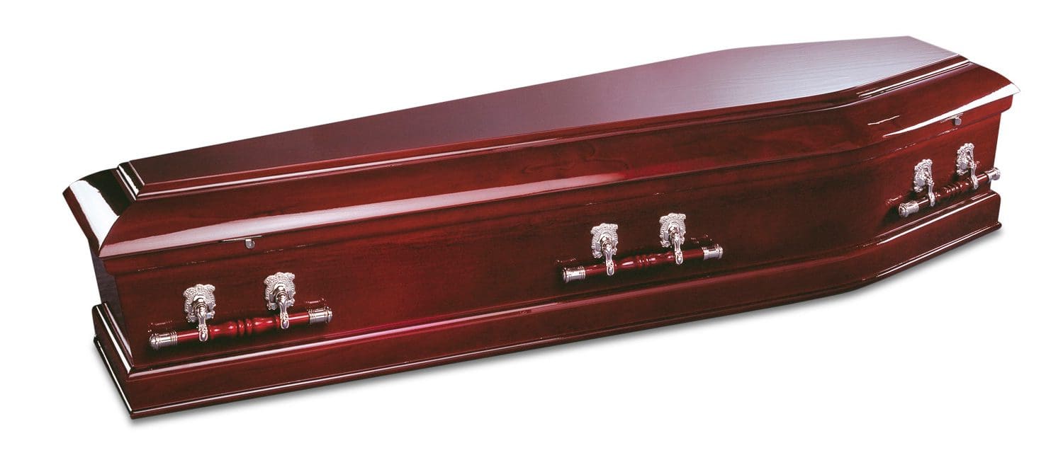 rosewood timber coffin