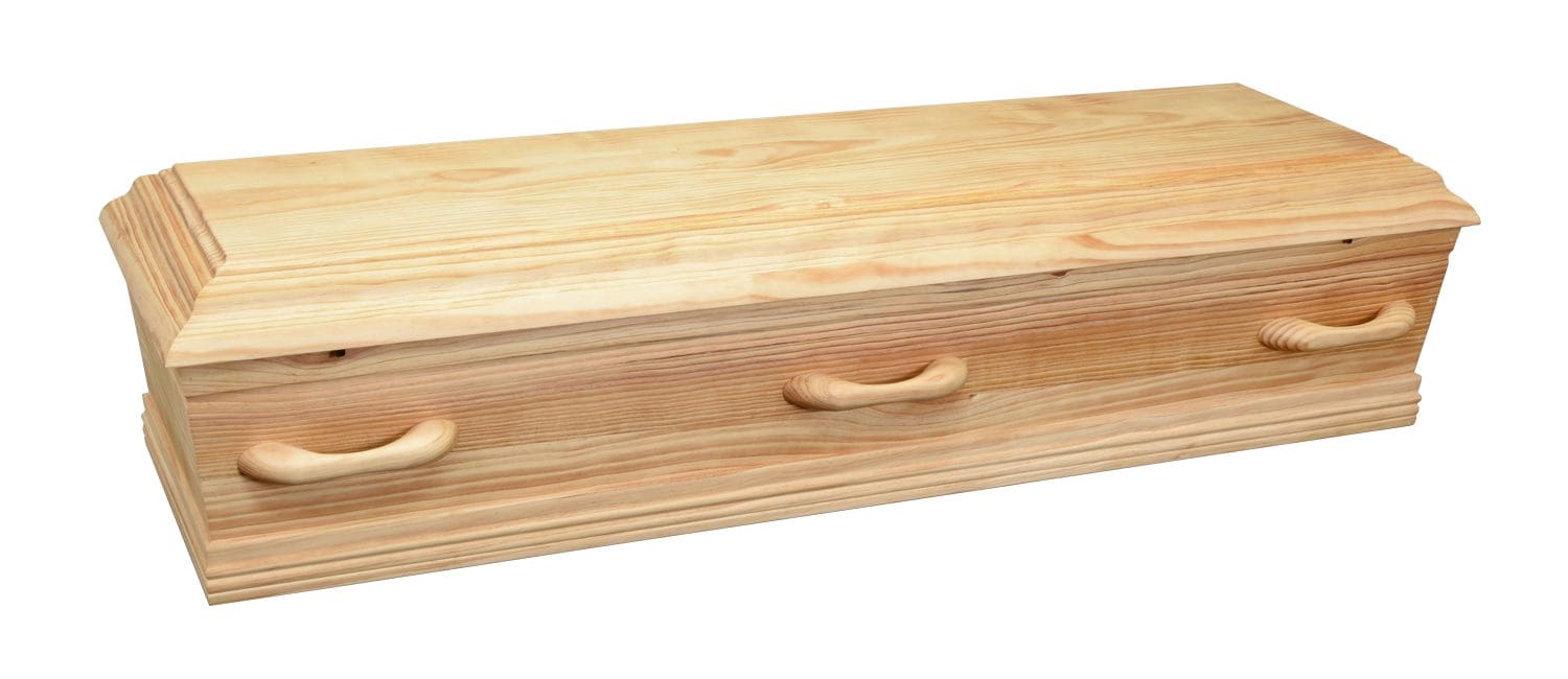 natural finish casket