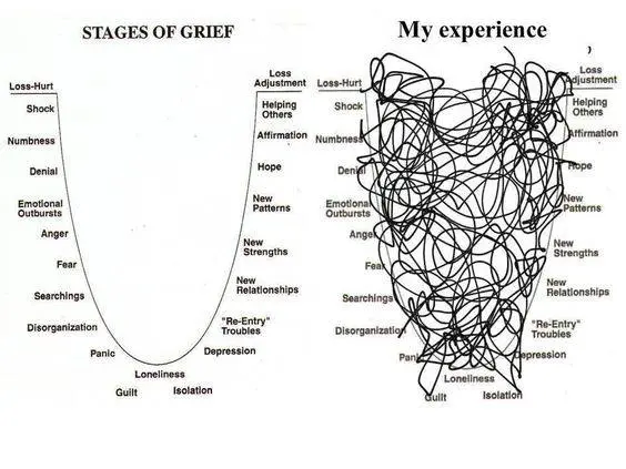 stages of grief comparison