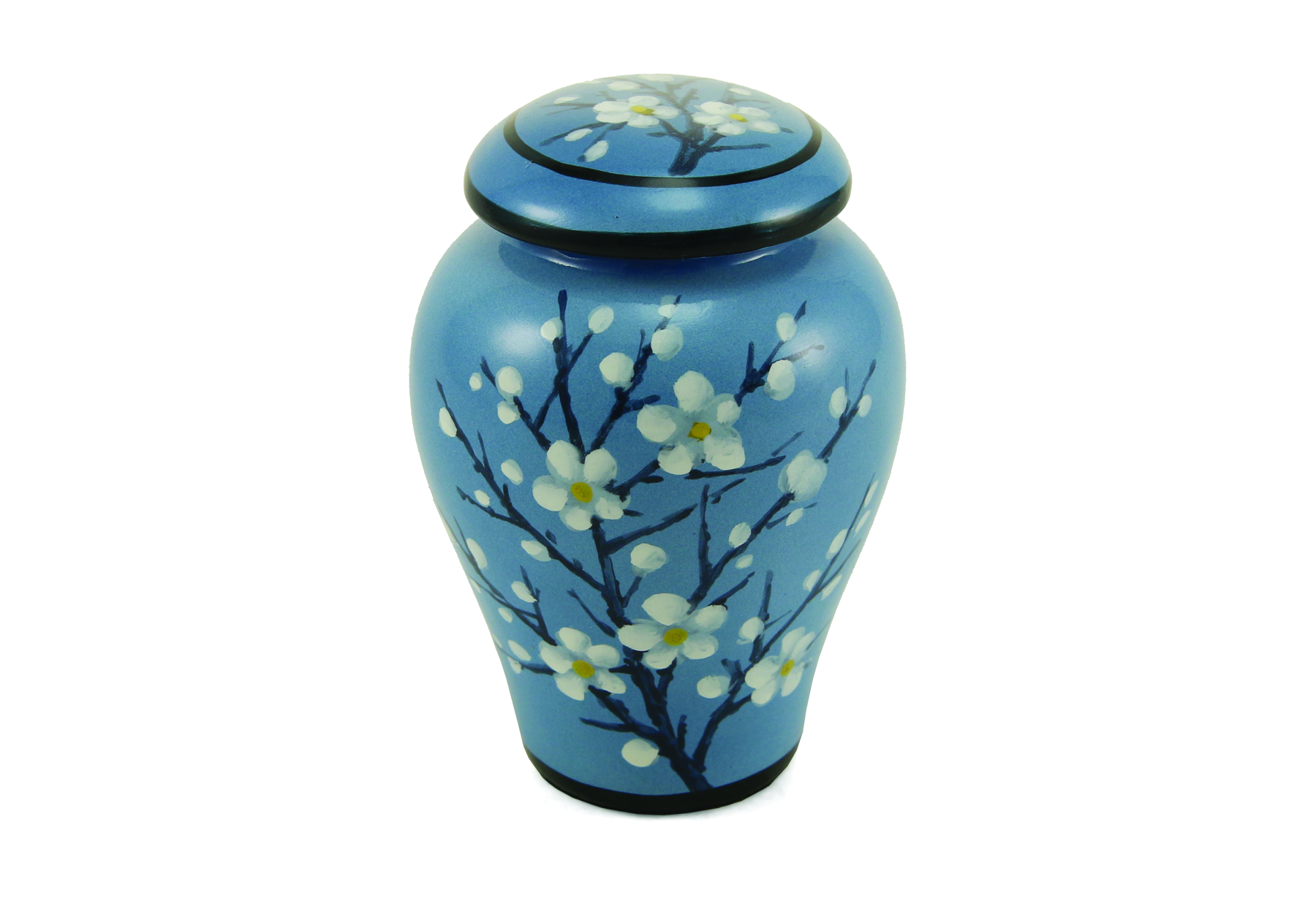 AUC455K-Floral-Ceramic-Plum-Blossom-Keepsake