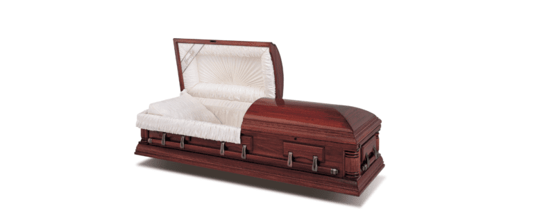 solid poplar hardwood casket
