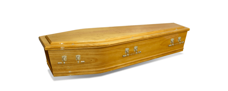 solid plantation pine coffin
