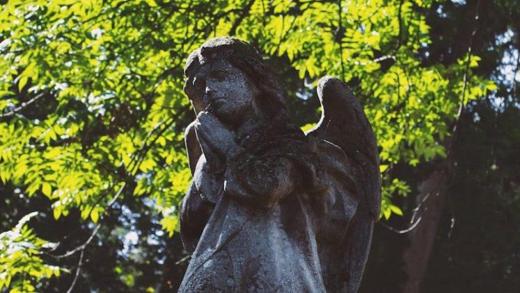 Angel statue in memorial park